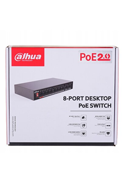 DAHUA SWITCH POE PFS3010-8ET-96-V2 8 PORTURI
