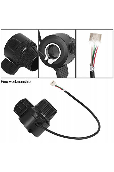 NO BRAND Manetă de accelerație electrică pentru ghidon scuter G2 G3 G4 cu com...