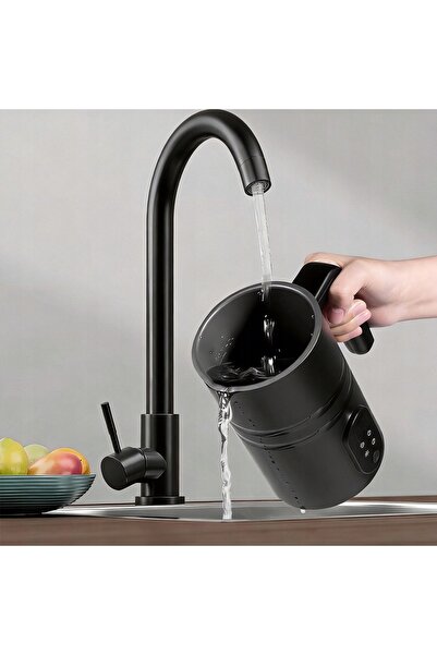 NO BRAND Aparat electric de încălzit lapte 4 în 1, 400W, LCD, 350ml