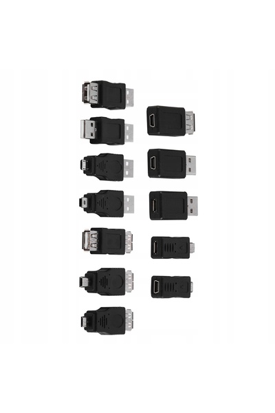 NO BRAND Kit adaptor convertor multifuncțional practic Micro USB 2.0 12 în 1