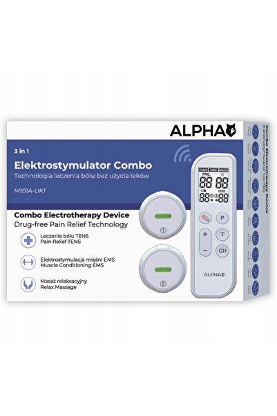 NO BRAND Electrostimulator masaj TENS EMS fără fir 3 în 1, 18 programe