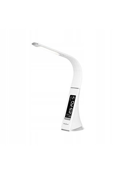 NO BRAND Lampă de birou pentru noapte, USB, reglabilă, cu ceas deșteptător, l...