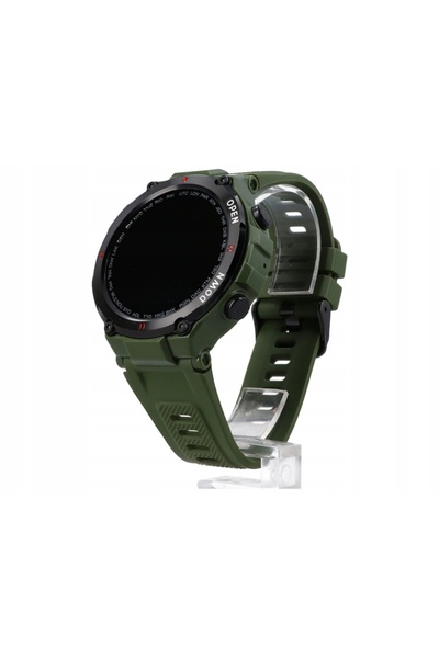 NO BRAND Smartwatch sport pentru bărbați GlacierX Faron Green cu curea de ant...
