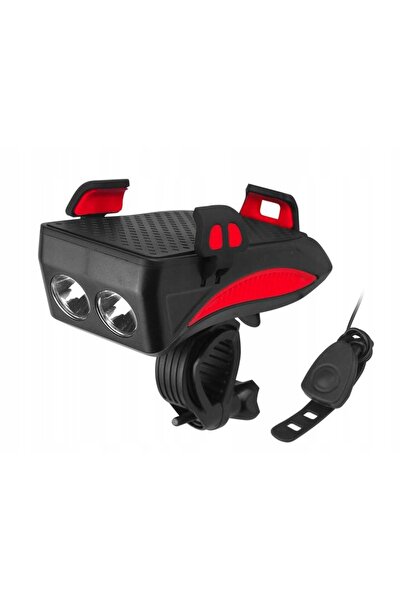 NO BRAND Lampă de bicicletă LED Cree 400Lm cu suport pentru claxon