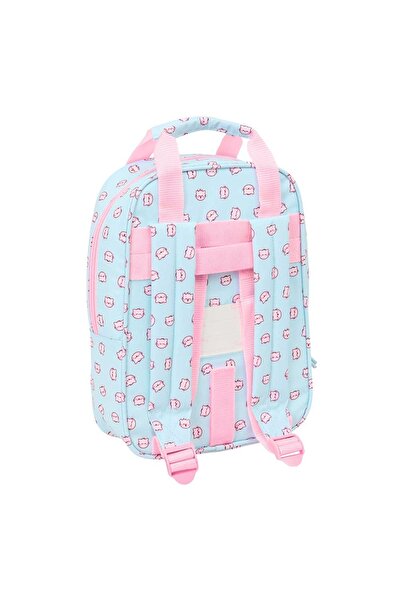 NO BRAND Rucsac roz, mic, de 29 cm, cu mânere, cu simbolul pisicii roz a acce...