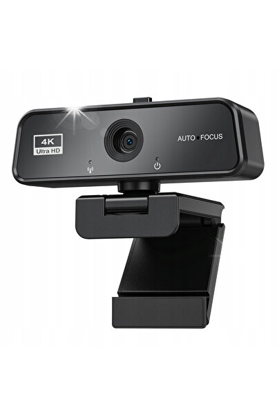NO BRAND Cameră web 4K UHD 30fps, Microfon cu reducere a zgomotului, Corecție...