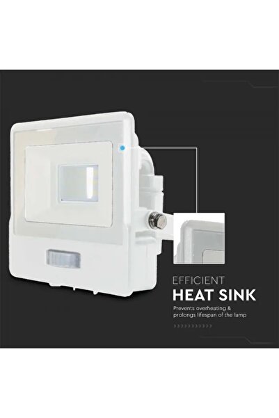 NO BRAND V-Tac 30W Proiector LED cu cip Samsung, senzor de mișcare, alb, cu M...