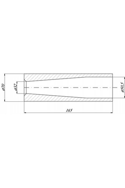 NO BRAND Bucșă de montare dinți încărcător 33X51X170 Ft1007