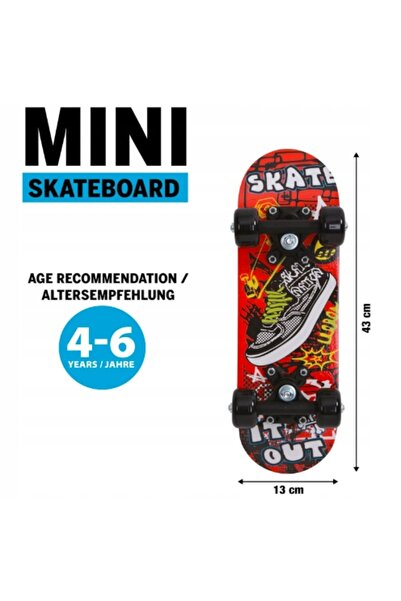 NO BRAND Mini skateboard din lemn de 43 cm pentru copii de 4-6 ani
