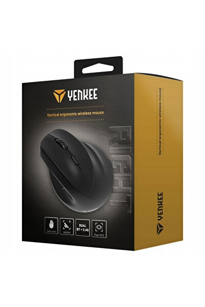 NO BRAND Mouse vertical wireless Bluetooth 3.0 yenkee yms 5060r 2400dpi negru