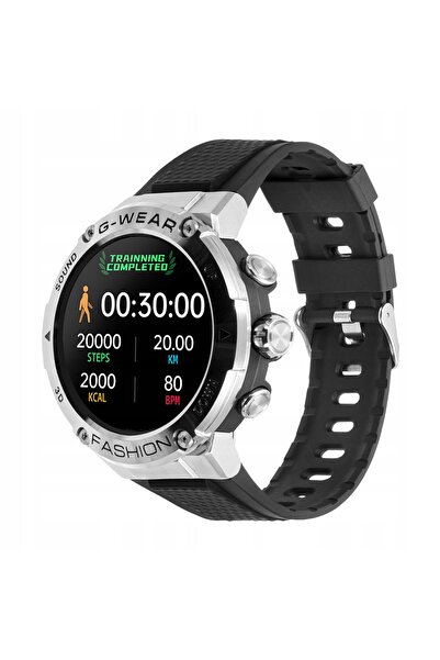 NO BRAND Smartwatch Ceas Sport Argintiu cu Apelare Bărbați Meniu SMS Pl