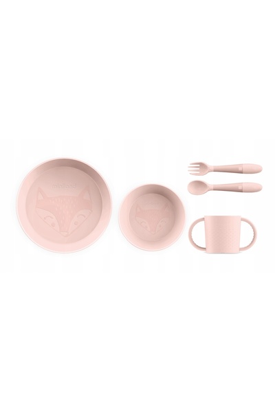 Miniland Baby Set de veselă pentru copii, 5 piese, rotund, Dolce - Bomboane
