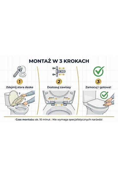 NO BRAND Capac de toaletă Sinobath MDF, cu închidere lentă, universal, instal...