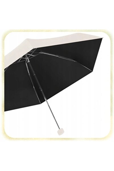 NO BRAND Umbrelă mini pliabilă manuală, mică, compactă, de buzunar