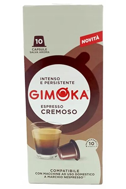 NO BRAND Capsule pentru Nespresso gimoka espresso cremoso 10 bucăți
