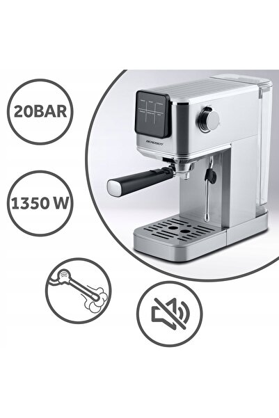 NO BRAND Espressor sub presiune din oțel Berdsen de 20 de bari cu spumant