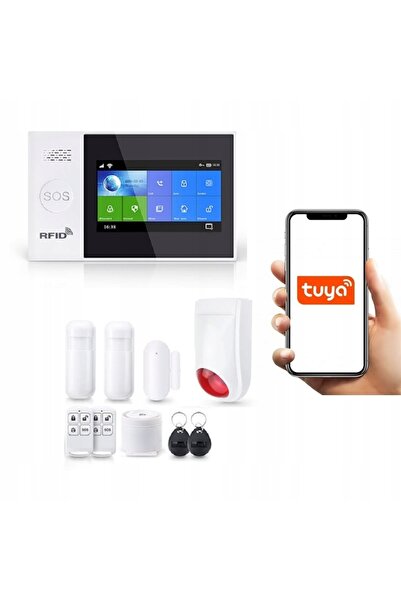 OnShoping Alarmă wireless LCD 4.3' GSM WiFi SMS Tuya în Polonia 2XPIR + Sirenă