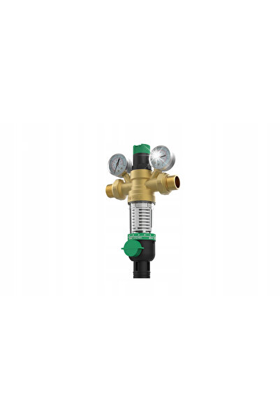 NO BRAND Reductor de presiune a apei 1.25 inch, manometru 3/4 + filtru lung c...