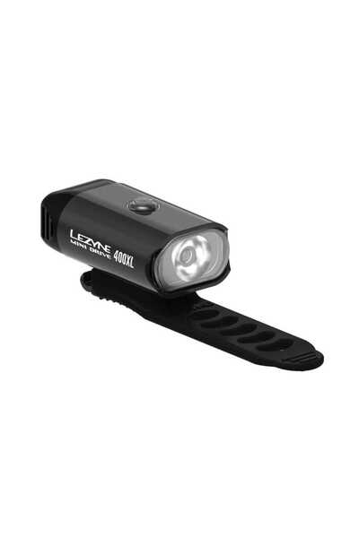 Lezyne Mini Drive 400XL 400 Lumeni USB Negru Far frontal de bicicletă