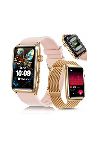 NO BRAND Smartwatch jg smart gold ECG monitor ritm cardiac tensiune arterială...