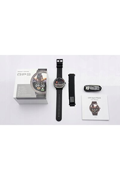 NO BRAND Smartwatch Ceas Bărbătesc GPS 1.32' Amoled Rezistent la apă 5ATM Spo...