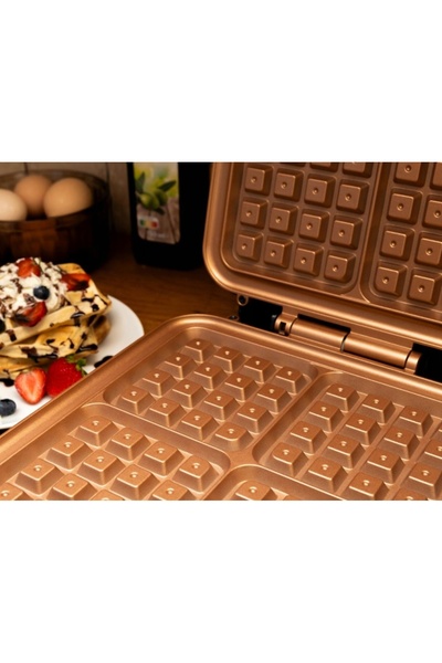 NO BRAND Ideal bella-j-1686 2000 W aparat de făcut vafe negru