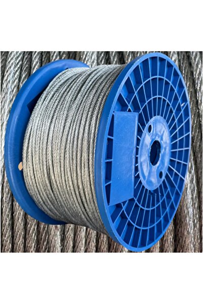 NO BRAND Sârmă de oțel în tub PVC 3mm 250m Galvanizată Rezistentă Rolă