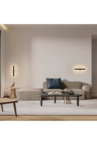 NO BRAND KINKIET Aplică LED de perete neagră modernă pentru living și hol 12W...