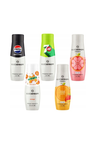 sodastream Set de 5 siropuri aromate concentrate pentru aparat de aromatizare...