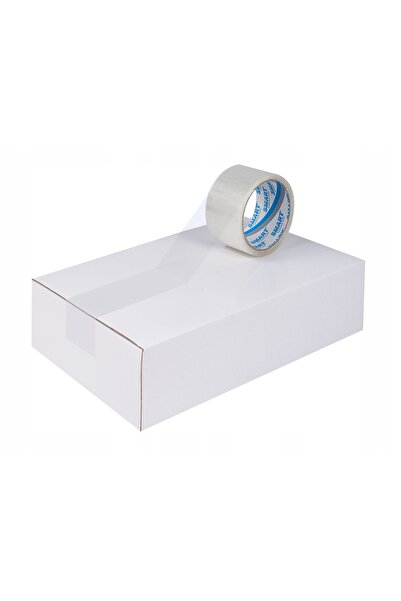 NO BRAND Bandă adezivă inteligentă incoloră, lățime 48 mm, lungime 45 m, 36 b...