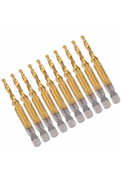 NO BRAND Set de burghie-tarod M4 HSS, 10 bucăți