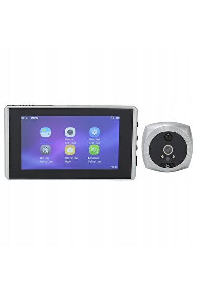 NO BRAND Cameră video electronică, vizor de ușă de 4.5 inch, cameră foto, son...