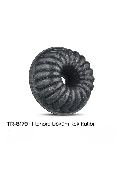AROW Flanora Black Cast Iron Cake Mold