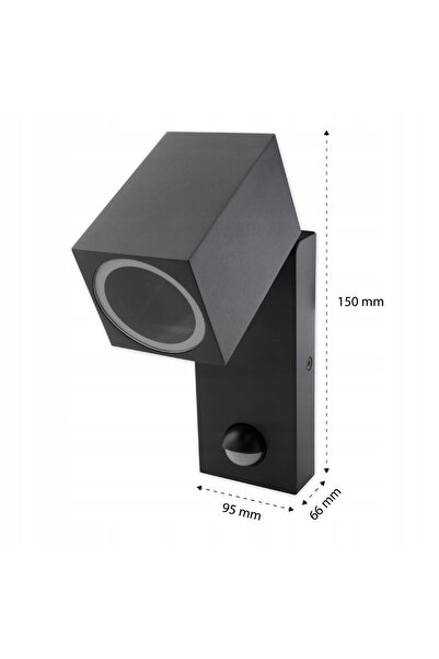 NO BRAND Aplică de perete de grădină Masterled Neagră Gu10 35 W