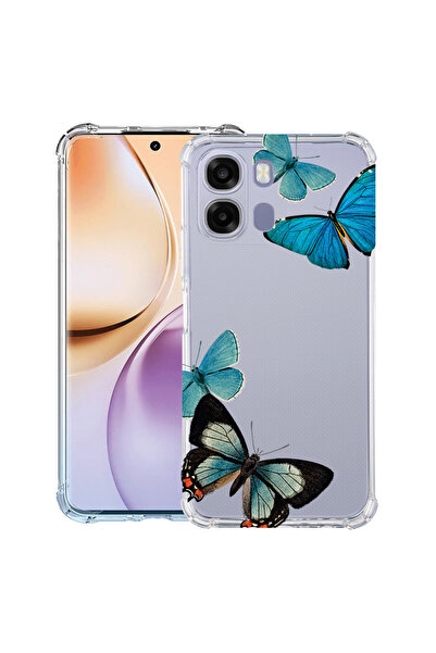 bestcase ®   Husă Antișoc pentru OPPO A6 / A6X / A6S, Fluturi Albaștri Frumoș...