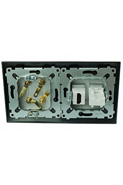 Kontakt-Simon Priză de perete HDMI RJ 4G cu difuzor și alimentare