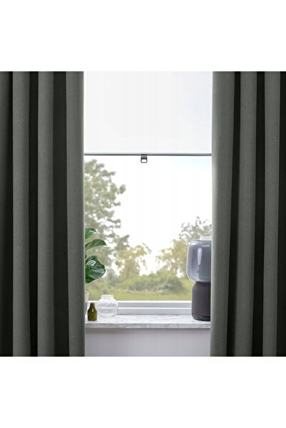 NO BRAND Draperii opace pe bandă verde închis, 2 bucăți. 270X300 cm Ikea