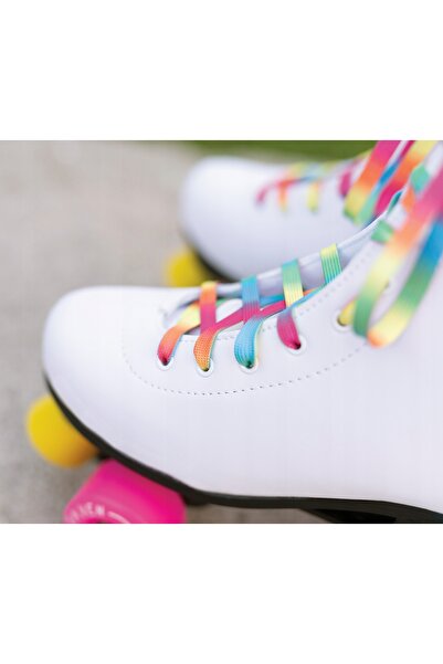 NO BRAND Patine cu rotile clasice reglabile Raven Iris White 35-38