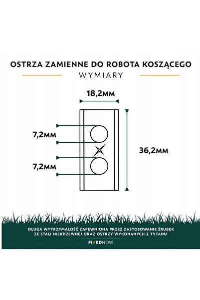 NO BRAND Lame de înlocuire din titan pentru robot de tuns iarba, compatibile ...