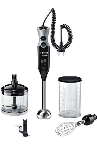 NO BRAND Bosch Turbo Moc 750W Quattroblade Blender de mână cu funcție de măci...