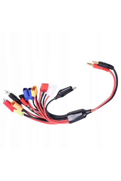 NO BRAND Adaptor de 11W pentru încărcarea bateriilor LiPo RC cu cablu multi-c...