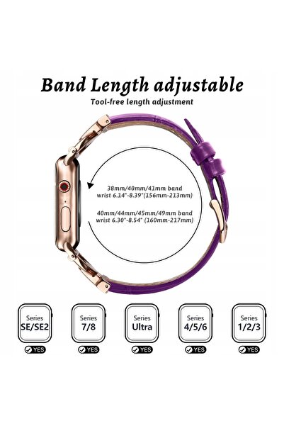 NO BRAND Curea din piele Wutwuk pentru Apple Watch SE2 9/8/7/6/5/4 38/40/41 mov