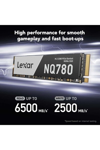 Lexar قرص صلب داخلي من نوع SSD بسعة 1 تيرابايت NQ 780 PCIe Gen 4 NVMe M.2 2280