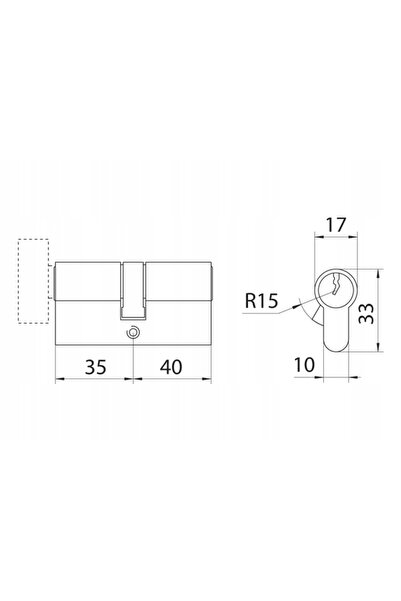 NO BRAND Set de inserții Wilka 1400+1405 35g/40 Alamă