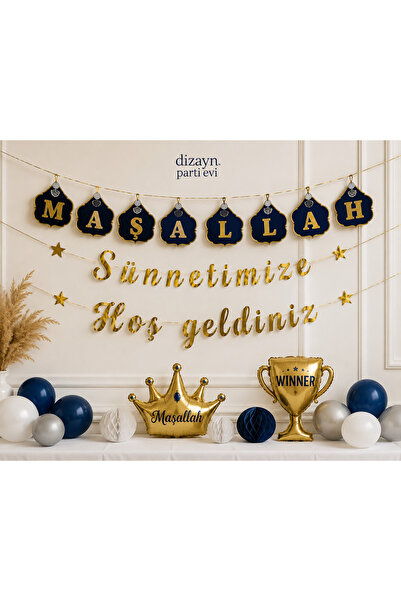 Dizayn Parti Evi Maşallah Yazısı ve Sünnetimize Hoşgeldiniz Yazısı Sünnet Par...