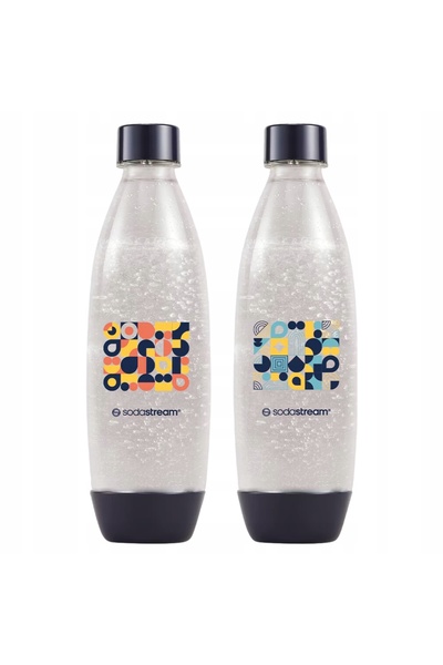 sodastream Sticle Soda Stream Fuse Bubble Mosaic, 2 bucăți x 1L, Kit saturator