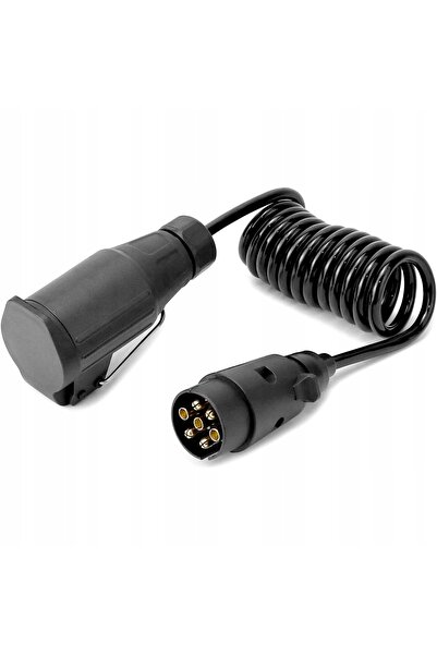 NO BRAND Adaptor priză remorcă 13 la 7 pini cu cabluri de 2m, adaptor de conv...