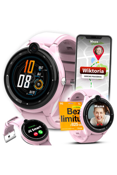 NO BRAND Ceas inteligent Jg kt26 lte pentru copii, roz