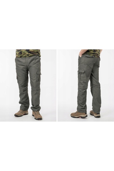 NO BRAND 72t-02 Pantaloni bărbați cu picior detașabil, cargo, pentru drumeții...