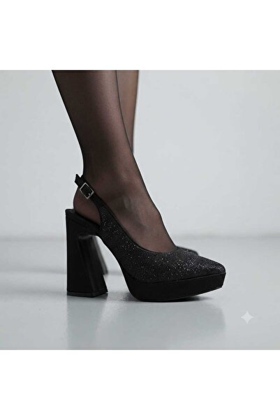 CYLN Mi̇lano 1280 Women's Stone-Embellished Platform Heeled Shoes (12 cm Heel...